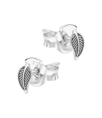 Leaf Shaped Silver Stud Earring  STS-6551